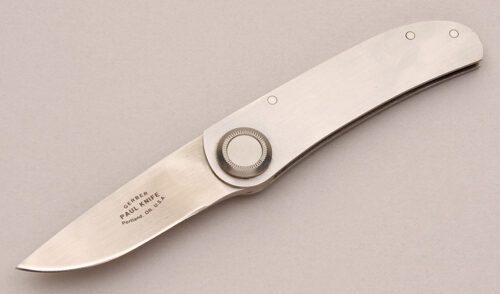 Gerber Knives Paul 2P with Stainless Steel Frame handle material - Obverse Side - Item #KLC12514