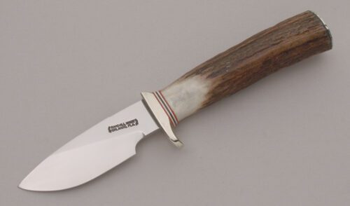 Randall Knives Model 11 Alaskan Skinner with Stag Handle handle material - Obverse Side - Item #KLC12558