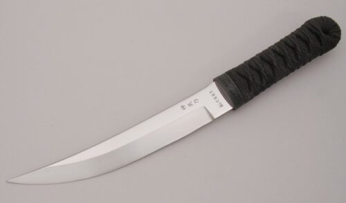 CRKT Knives Shinbu with Cord Wrap & Sting Ray Handle handle material - Obverse Side - Item #KLC12562
