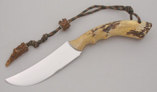 Steven Tedford Phoenix Hunter with Moose Horn Handle Scales handle material - Obverse Side - Item #KLC12564