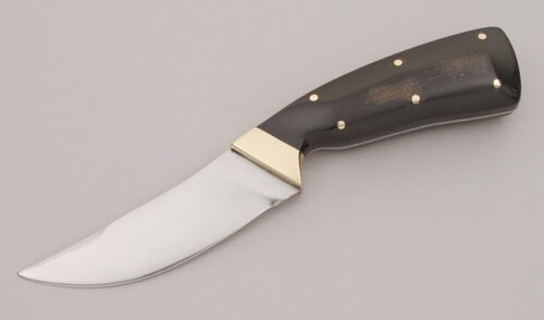 Bill Lassiter Custom Skinner with Buffalo Horn Handle Scales handle material - Obverse Side - Item #KLC12604