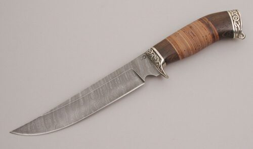 Olamic Cutlery Persian with Birch Bark & Wengewood Handle handle material - Obverse Side - Item #KLC12611