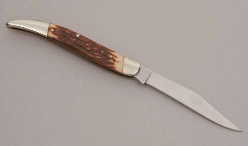 Buck Knives California Toothpick with Jigged Delrin Handle Scales handle material - Obverse Side - Item #KLC12613