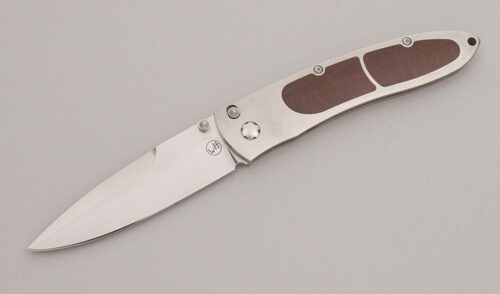 William Henry Knives M20-SK Matt Lock Folder with Titanium Frame handle material - Obverse Side - Item #KLC12614