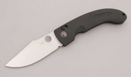 Benchmade Knives 741 Bob Lum Onslaught Axis with Black G10 Scales handle material - Obverse Side - Item #KLC12626