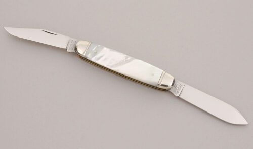 Winchester Knives W15 2991 Equal End Moose with Premium Mother of Pearl Scales handle material - Obverse Side - Item #KLC12642