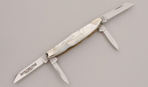Winchester Knives W15 4935 Congress with Mother of Pearl Scales handle material - Obverse Side - Item #KLC12644
