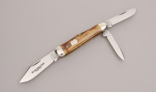 Winchester Knives W15 3904 Whittler with Stag Handle Scales handle material - Obverse Side - Item #KLC12667