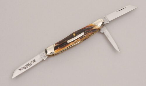 Winchester Knives W15 4935 Congress with Stag Handle Scales handle material - Obverse Side - Item #KLC12668
