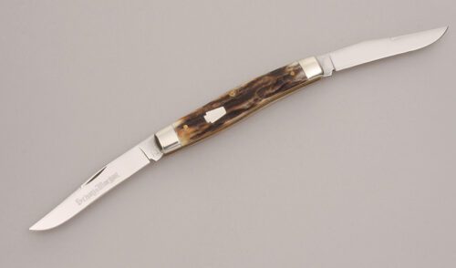 Schatt & Morgan Yankee Muskrat with Stag Handle Scales handle material - Obverse Side - Item #KLC12676