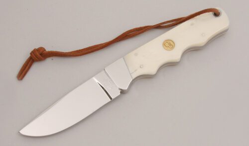 Canal Street Cutlery Hunters Pride Hunter with Antique Ivory Smooth Bone handle material - Obverse Side - Item #KLC12705