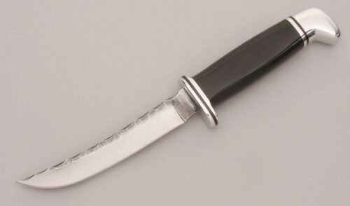 Buck Knives 118 Personal Custom Limited with Buffalo Horn Handle handle material - Obverse Side - Item #KLC12767