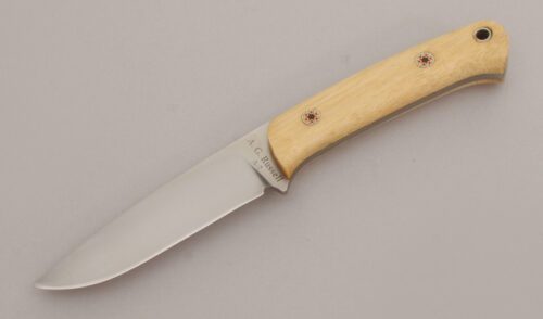 A.G. Russell Goldie's Personal Hunter with Bamboo Handle Scales handle material - Obverse Side - Item #KLC12775