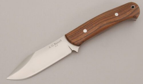 A.G. Russell Pro Hunter with Bocote Wood Handle Scales handle material - Obverse Side - Item #KLC12778