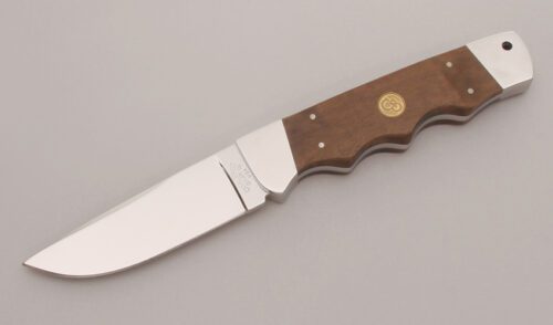 Canal Street Cutlery Catskill Drop Point Hunter with Pear Wood Handle Scales handle material - Obverse Side - Item #KLC12784