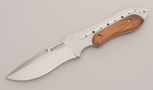 Boker Knives Todd Begg Mach 2 with Desert Ironwood Scales handle material - Obverse Side - Item #KLC12787
