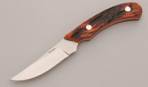 Boker Knives Cowboy Crossdraw with Red Jigged Bone Scales handle material - Obverse Side - Item #KLC12802