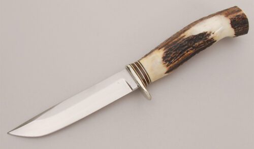 Harry Morseth Knives Hunter with Stag Handle handle material - Obverse Side - Item #KLC12816