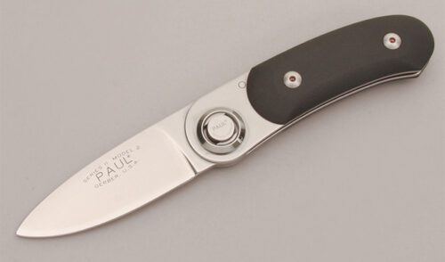 Gerber Knives Paul Series II Model 2 with Black Zytel Scales handle material - Obverse Side - Item #KLC12819