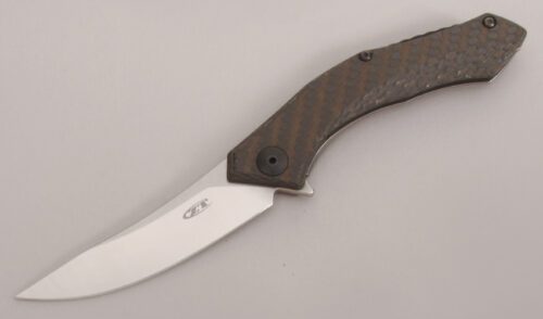 Zero Tolerance Knives 0460 Sinkevich Flipper with Carbon Fiber & Titanium Frame handle material - Obverse Side - Item #KLC12825