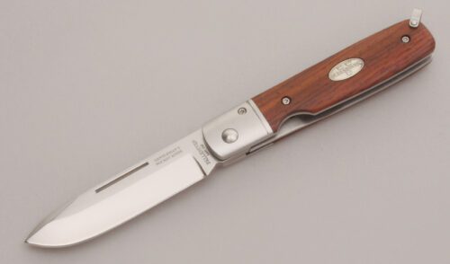 Fallkniven Knives Gentleman's Pocket Knife with Cocobolo Wood Scales handle material - Obverse Side - Item #KLC12835