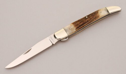 A.G. Russell Arkansas Toothpick with Stag Handle Scales handle material - Obverse Side - Item #KLC12891
