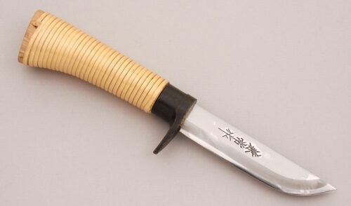 Unknown Maker Japanese Hunter with Bamboo & Rattan Wrap Handle handle material - Obverse Side - Item #KLC12905