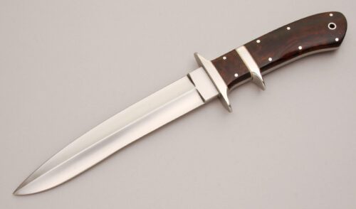 Unknown Maker Sub-Hilt Fighter with Desert Ironwood Handle Scales handle material - Obverse Side - Item #KLC12920
