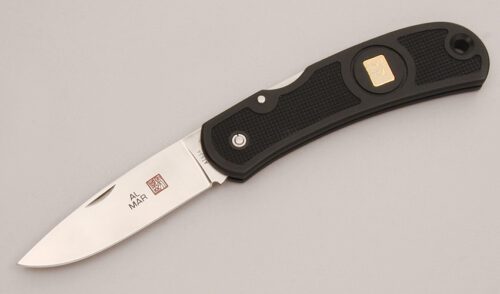 Al Mar Knives 6003 AW Sportman-LE Midlock with Black Zytel Frame handle material - Obverse Side - Item #KLC12961