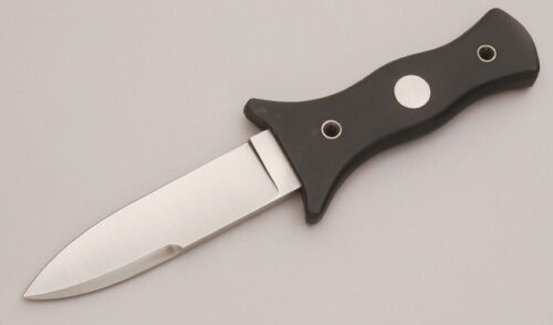 Benchmark Knives Ninja with Black Zytel handle material - Obverse Side - Item #KLC12965