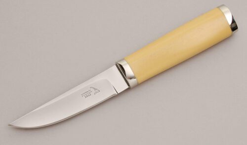 Keith Murr Trailing Point Hunter with Ivory Micarta Handle handle material - Obverse Side - Item #KLC12966