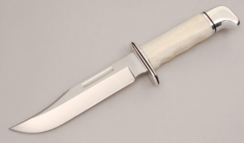 Buck Knives Model 119 Special with Smooth Stag Handle handle material - Obverse Side - Item #KLC12982