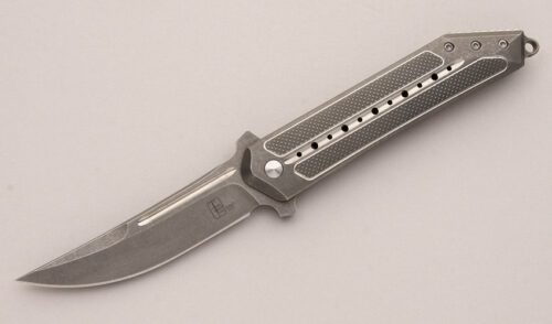 Todd Begg Knives Steelcraft Series Kwaiken with Titanium Frame handle material - Obverse Side - Item #KLC13015
