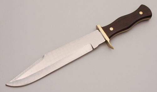 Unknown Maker Bowie with Rosewood Handle Scales handle material - Obverse Side - Item #KLC13065