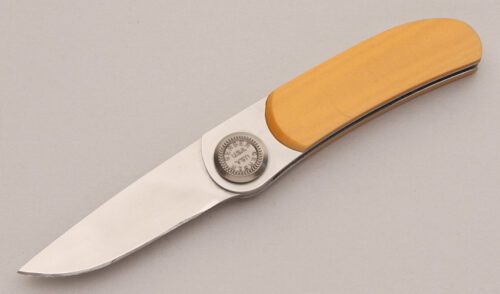 Gerber Knives Paul 2PM with Ivory Micarta Scales handle material - Obverse Side - Item #KLC13086