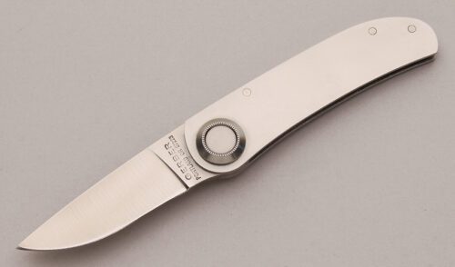 Gerber Knives Paul 2P with Stainless Frame handle material - Obverse Side - Item #KLC13090