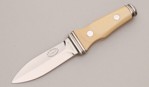 A.G. Russell 1977 Sting with Ivory Micarta Scales handle material - Obverse Side - Item #KLC13095