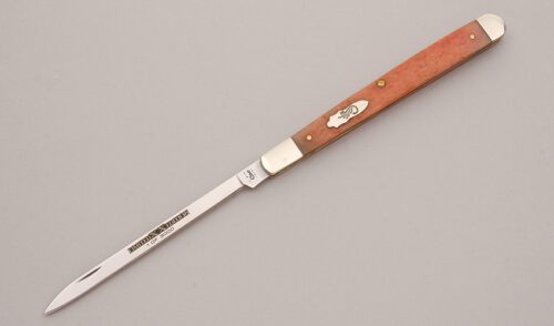 Case Cutlery 6100 SS Melon Tester with Watermelon Jigged Bone Scales handle material - Obverse Side - Item #KLC13130