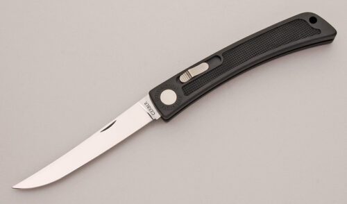 Gerber Knives Bolt Action Fisherman Folder with Molded Zytel Frame handle material - Obverse Side - Item #KLC13131