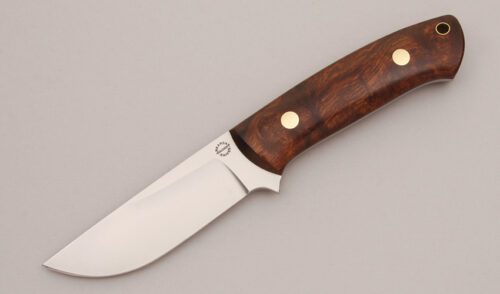 Dozier Knives Master Hunter with Desert Ironwood Scales handle material - Obverse Side - Item #KLC13145