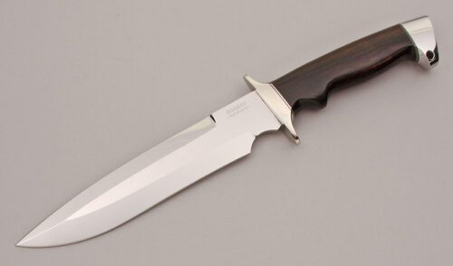 Rodney Rogers Custom Fighter with Desert Ironwood Handle handle material - Obverse Side - Item #KLC13176