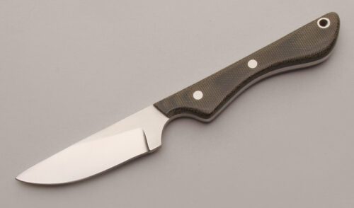 Pete Semich Hunter with Green Canvas Micarta Scales handle material - Obverse Side - Item #KLC13227
