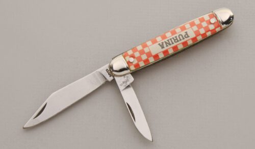 Bayes USA Cutlery Purina Advertising Jack Knife with Plastic Handle Scales handle material - Obverse Side - Item #KLC13229