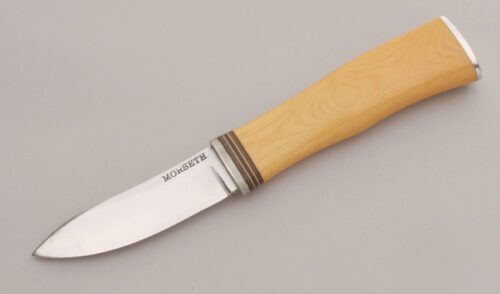 Morseth Knives Semi-Skinner with Westinghouse Ivory Micarta handle material - Obverse Side - Item #KLC13231
