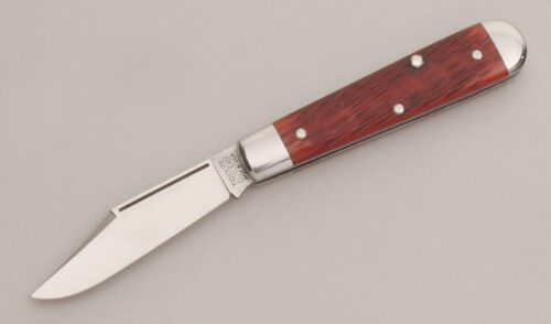 Great Eastern Cutlery 141118 Boys Knife with Rust Red Jigged Bone Scales handle material - Obverse Side - Item #KLC13249