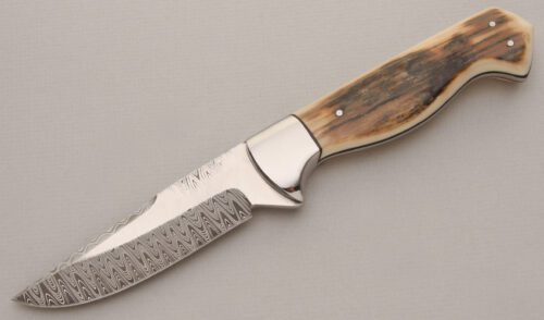 Gaetan Beauchamp Fighter with Mammoth Ivory Handle Scales handle material - Obverse Side - Item #KLC13267