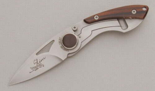 Viper Knives Slim Series Gents Folder with Cocobolo Wood Handle Scale handle material - Obverse Side - Item #KLC13297
