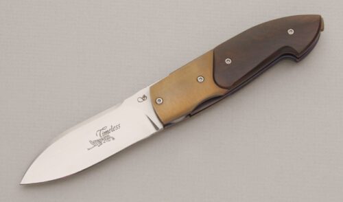 Viper Knives 5410 "Timeless" Linerlock with Cocobolo Wood Scales handle material - Obverse Side - Item #KLC13300