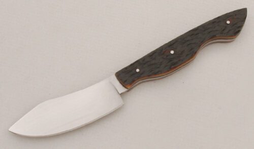 Bernard Ortiz Chetco Bear Semi-Skinner with Brown Jigged Bone Scales handle material - Obverse Side - Item #KLC13336