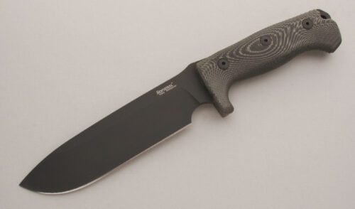 LionSteel M7 with 4D Machined Micarta Handle handle material - Obverse Side - Item #KLC13340